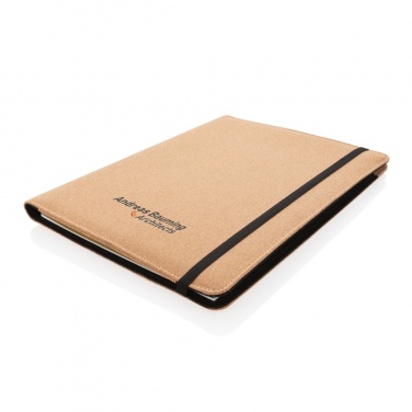 Logo trade promotional item photo of: Deluxe cork portfolio A4 with pen